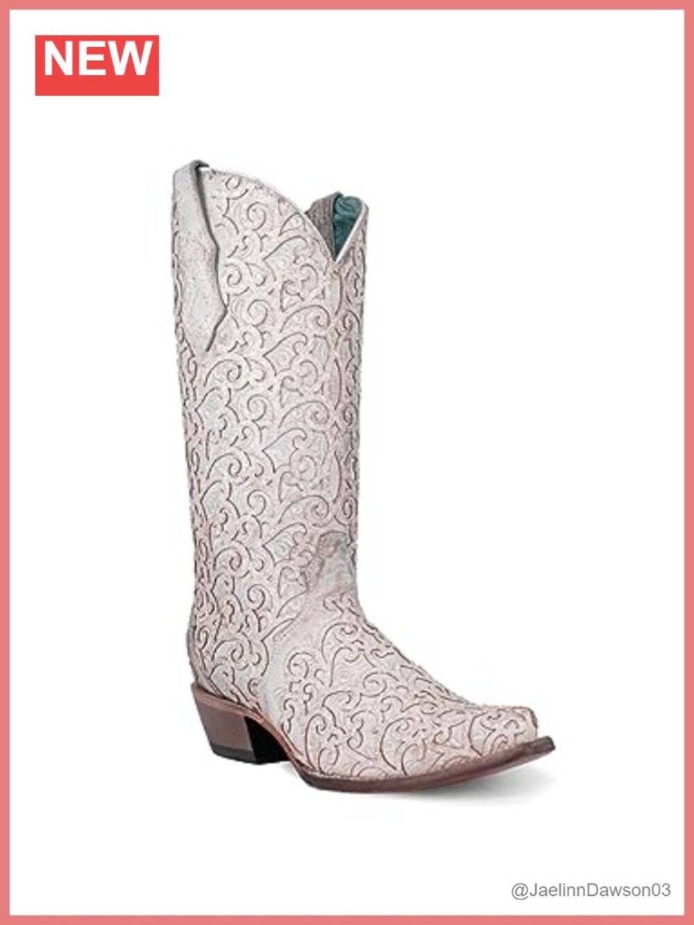 Corral Western Boots Snip Toe Cowboy Heel Calf High Leather Pull-On